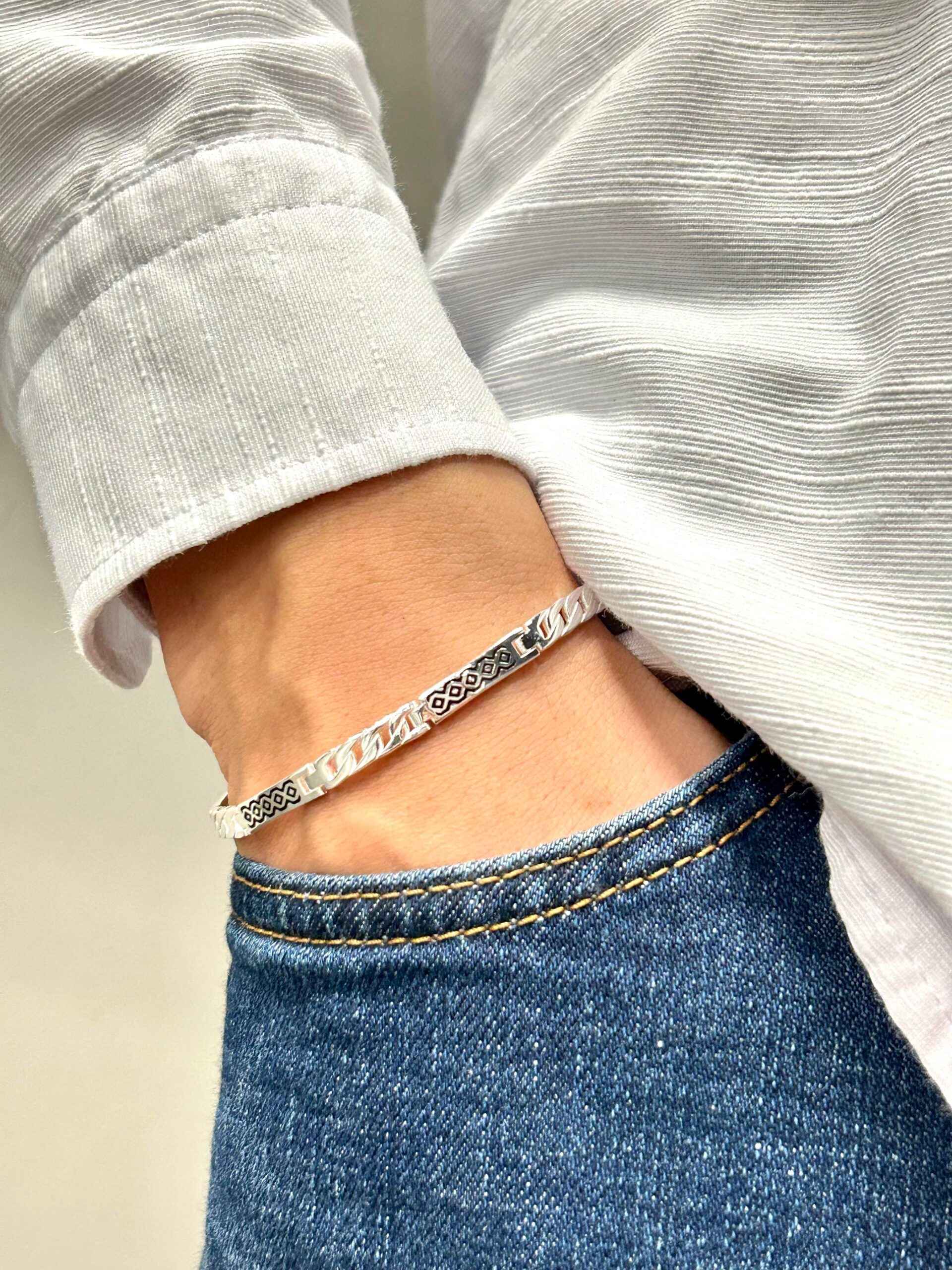 erkek gümüş bileklik