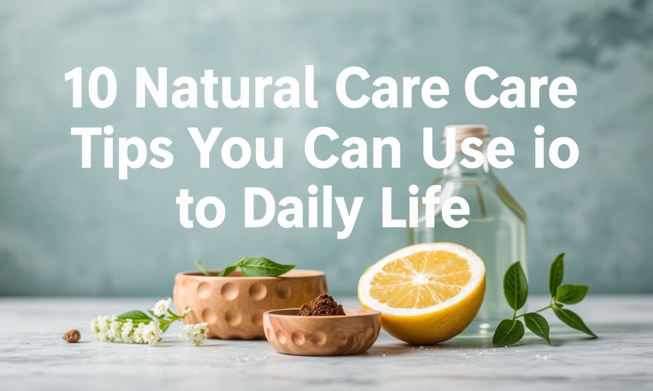Günlük Yaşamda Kullanabileceğiniz 10 Doğal Bakım İpuçları